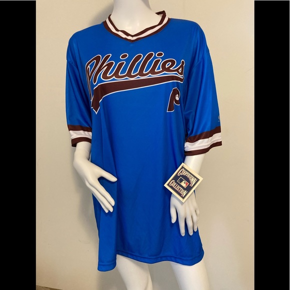 ๐๐โพ๏ธ PHILLIES RETRO PULL ON JERSEYโพ๏ธ๐๐ - Picture 4 of 14